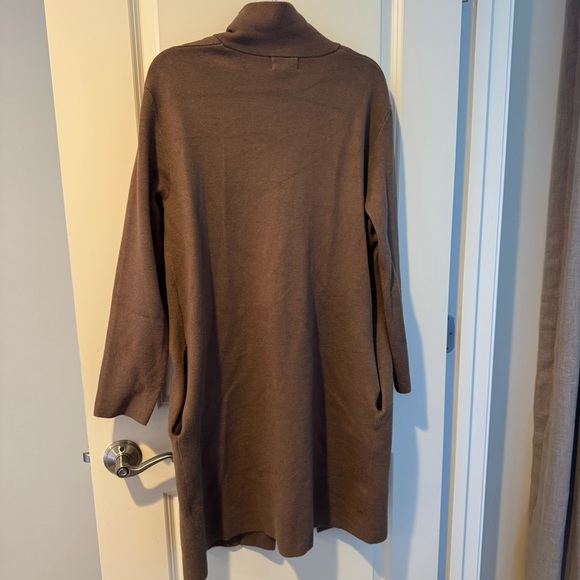 Monrow Supersoft Sweater Knit Cardigan Dusty Cocoa | S - Picture 8 of 8